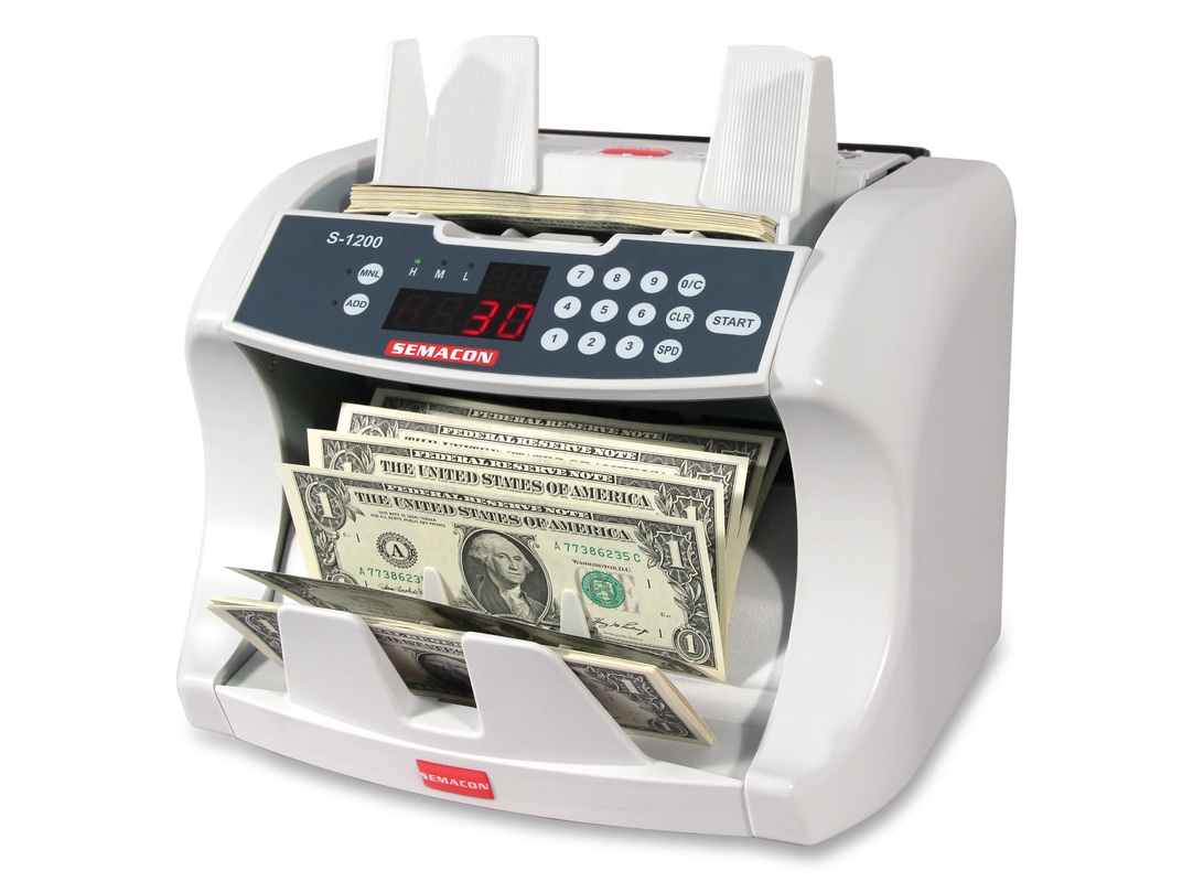 Semacon S-1200 Series Bank Grade Currency Counter